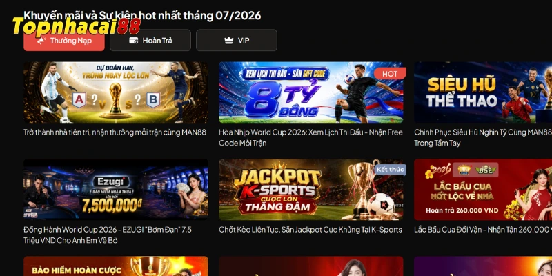 Ưu đãi thành viên mới tại nhà cái
